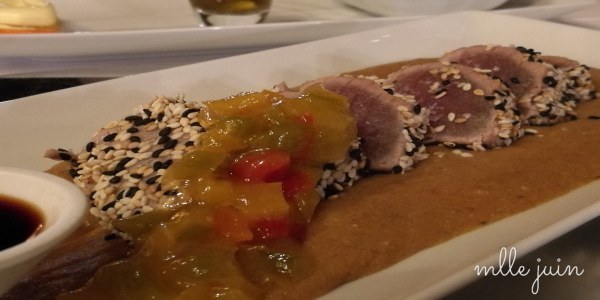 當地食物的份量大，自問細食，這個吞拿魚其實也是頭盤的選擇。